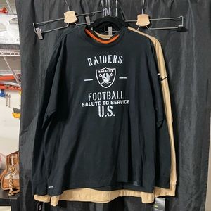 NFL Raiders SALUTE TO US black shirt